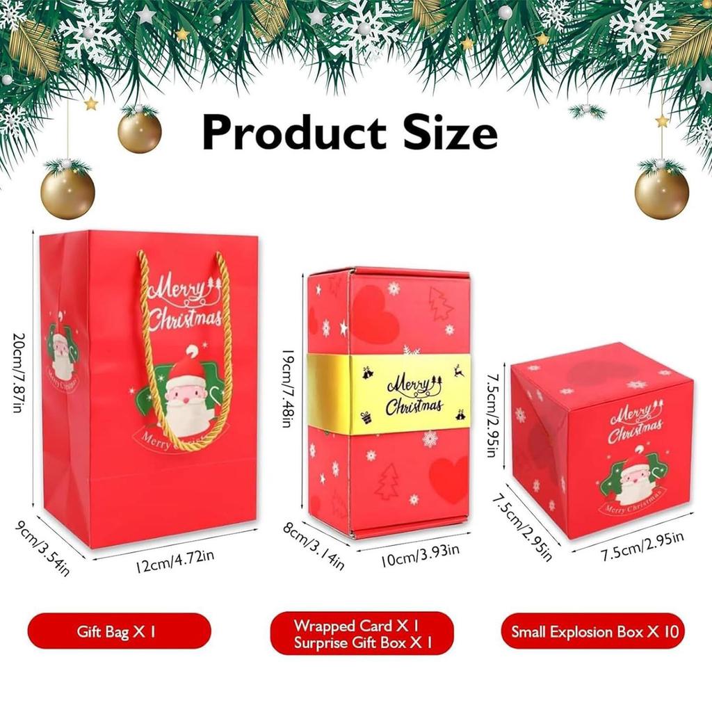 Christmas Boxes Money Bouncing Decorative Case Pop Out Holiday Cash Holder For Kids Adults Christmas Holiday Birthday School