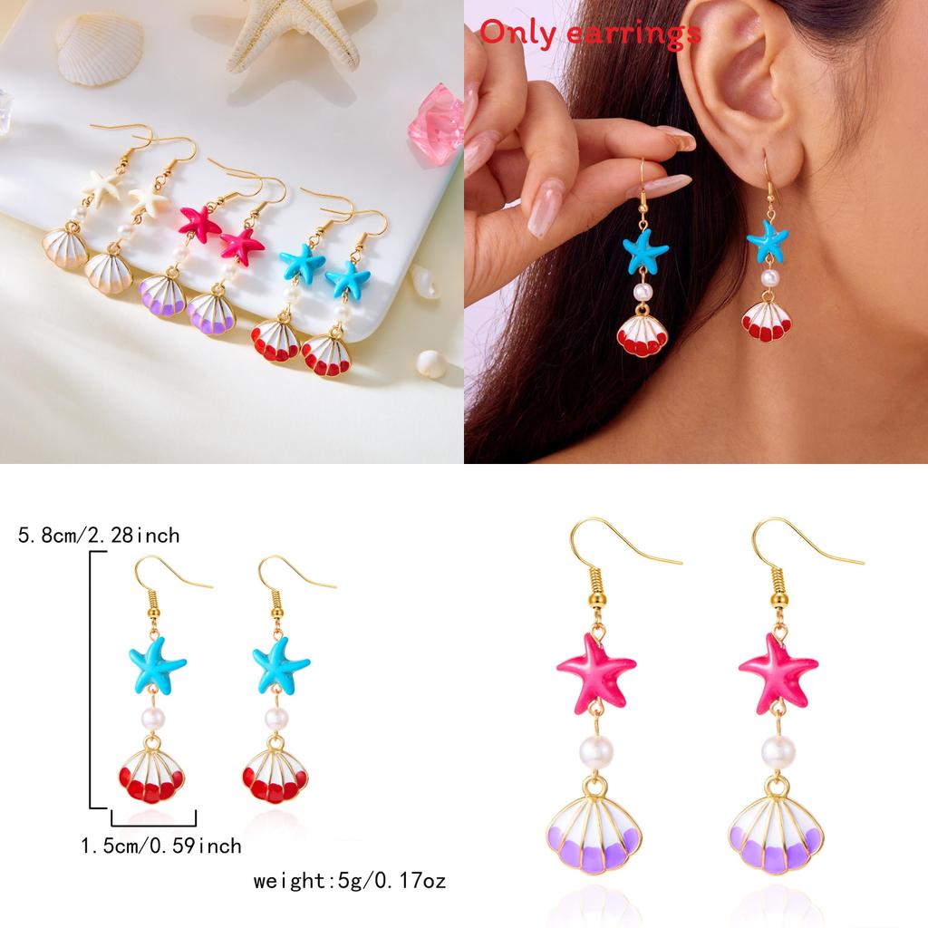 Summer Shell Ear Jewelry For Women Oceaninspired Fashion Accessories With Durable Coating