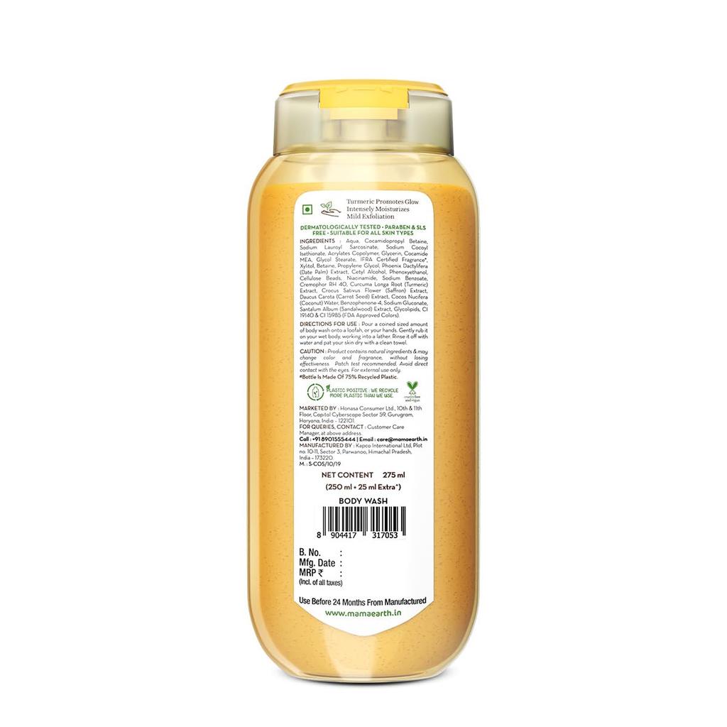 Mamaearth Ubtan Feuchtigkeitsspendendes Körperwaschmittel 275 ml Packung à 1 | Feuchtigkeitsspendende Hautpflege für strahlenden Glanz