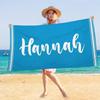 Personalized Beach Towel Customized Name Text Custom Bath Towel For Beach Gym Bathroom Own Design Pool Towel For Women Kids Gift