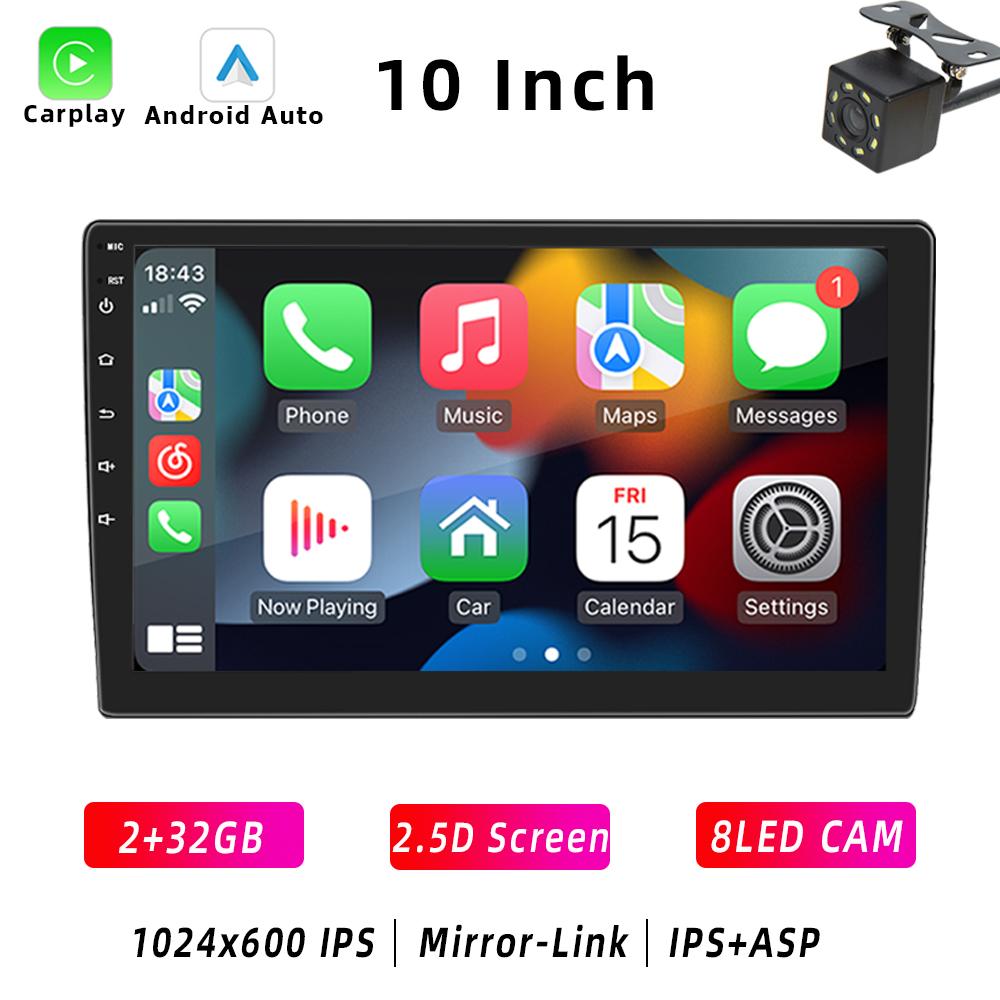 HIPPBQCC Radio Auto 2 Din Carplay Android Auto Android 11 4 Nuclee 4G GPS Audio Auto 7"/9"/10" WIFI BT Player Multimedia Auto