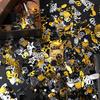 3000 Pieces Happy Birthday Number 60 Confetti - Black Gold Silver Party Decorations for Cake, Table Scatter, Anniversary (60th Style)