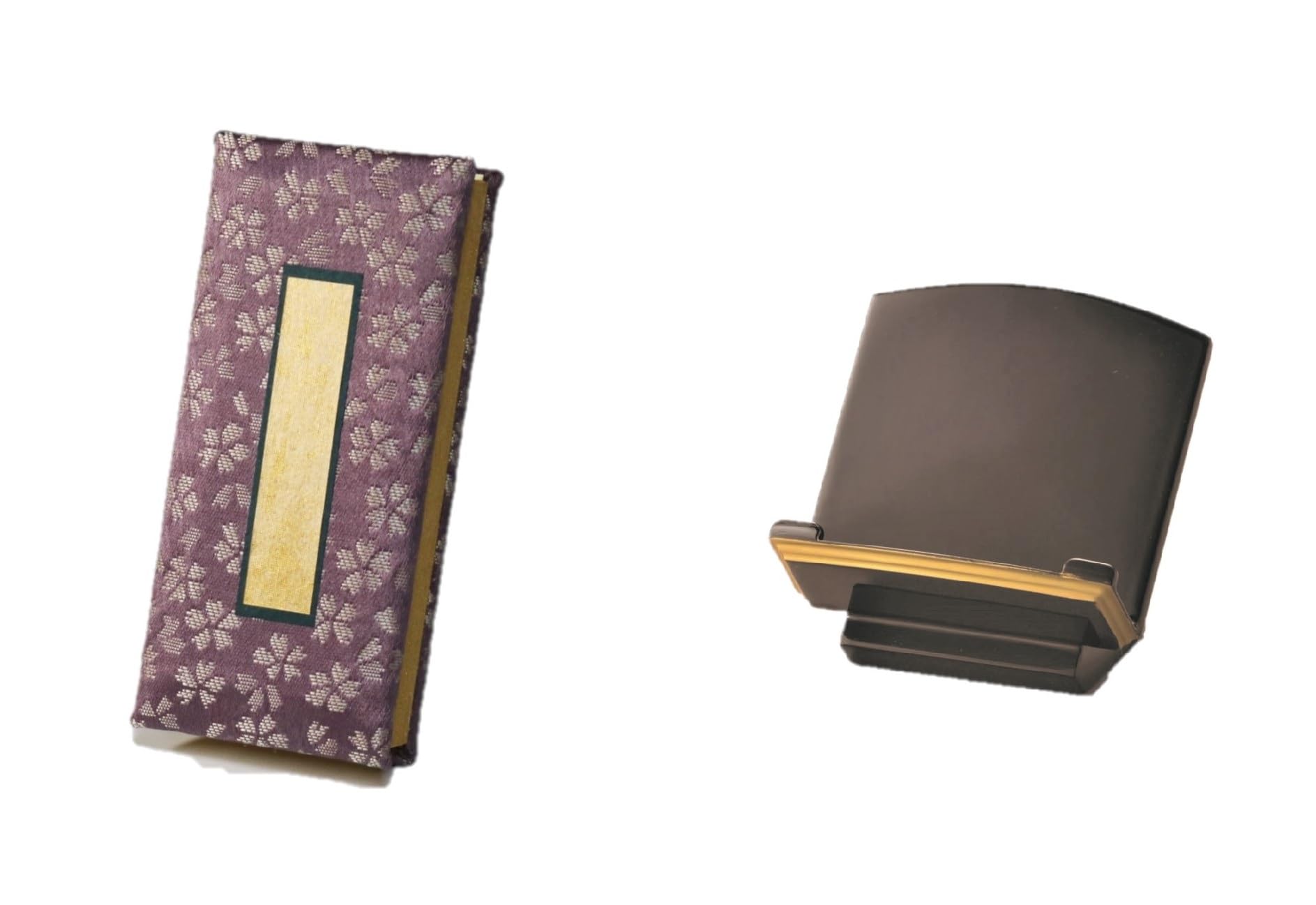 

This is a set of various sizes for the family register. This wide, low-profile stand is designed to prevent tipping over. It features a cherry