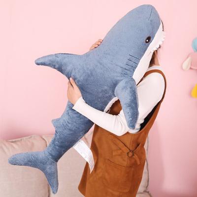 Stuffed Shark Toy Large Size Breathable Non-shedding Vibrant Stuffed Animal Cushion Toy for Sofa Decor