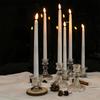 6Pcs LED Flameless Candles Flickering Taper Candles 3D Wick Candles Lamp with Remote Control Tea Lights for Wedding Home Decor