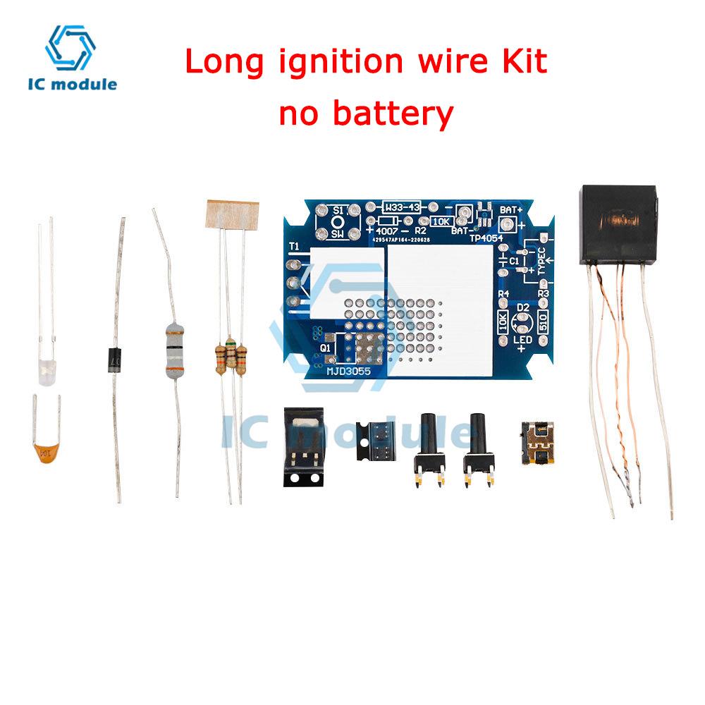 Module d'allumage haute tension DC3-5V briquet électronique rechargeable kit DIY briquet à arc pièces électroniques