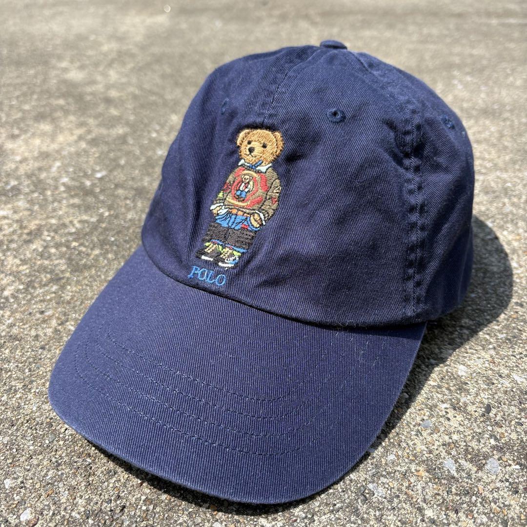 

[USED] POLO Ralph Lauren Polo Bear Cap, Blue, City Boy