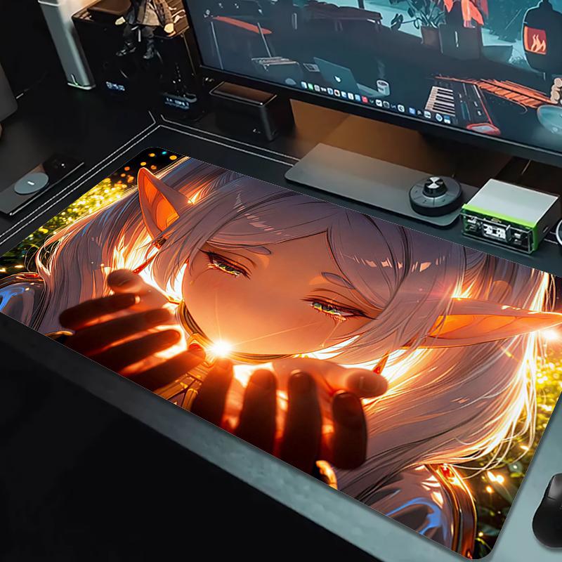 Beliebter Anime Mauspads Große Gaming Tischunterlage Rutschfest Laptop Tablet Großes Mauspads Xxl Matte Mini PC Spielmatte Mit Verriegelter Kante