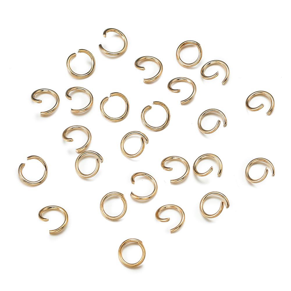 200pcs/Lot 4/5/6/8/10mm Iron Open Ring Split Rings Connectors for Bracelet Necklace Earrings DIY Jewelry Making Accessories