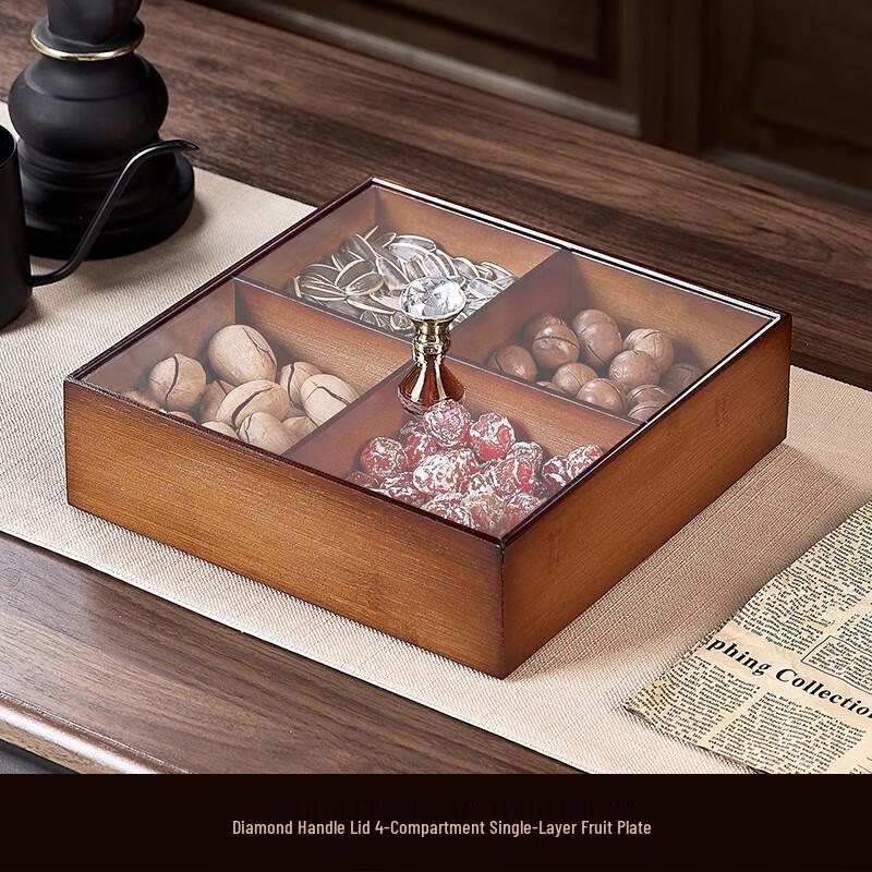 

Jingyi Divided Storage Tray Set with Gold-Rimmed Bowls