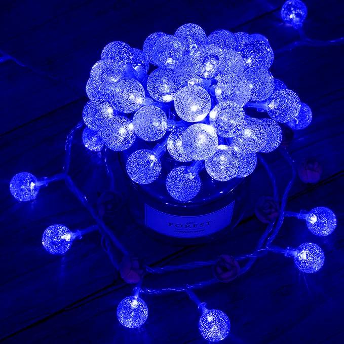 Led Crystal Globe Lights USB/Battery Operated Led Ball String Lights Waterproof Festoon Fairy Light for Garden Christmas Decor