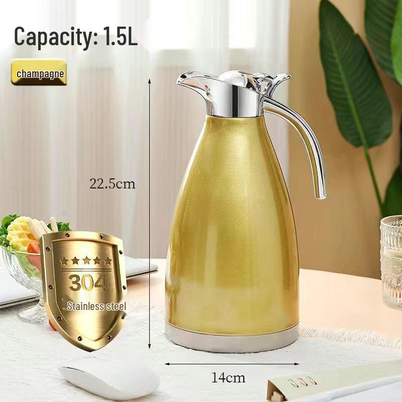 304 Stainless Steel Large Capacity Teapot Thermos Flask for Hotels and Restaurants