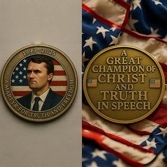 Pamětní mince Charlieho Kirka Pocta pravdě svobodě Pamětní mince Inspirativní suvenýr pro fanoušky