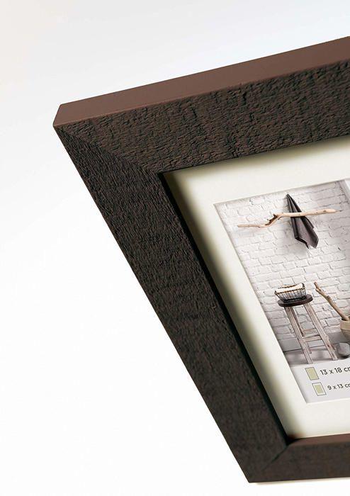 Cadre photo - walther - ho090n - bois massif - 60 x 90 cm - passe-partout biseauté