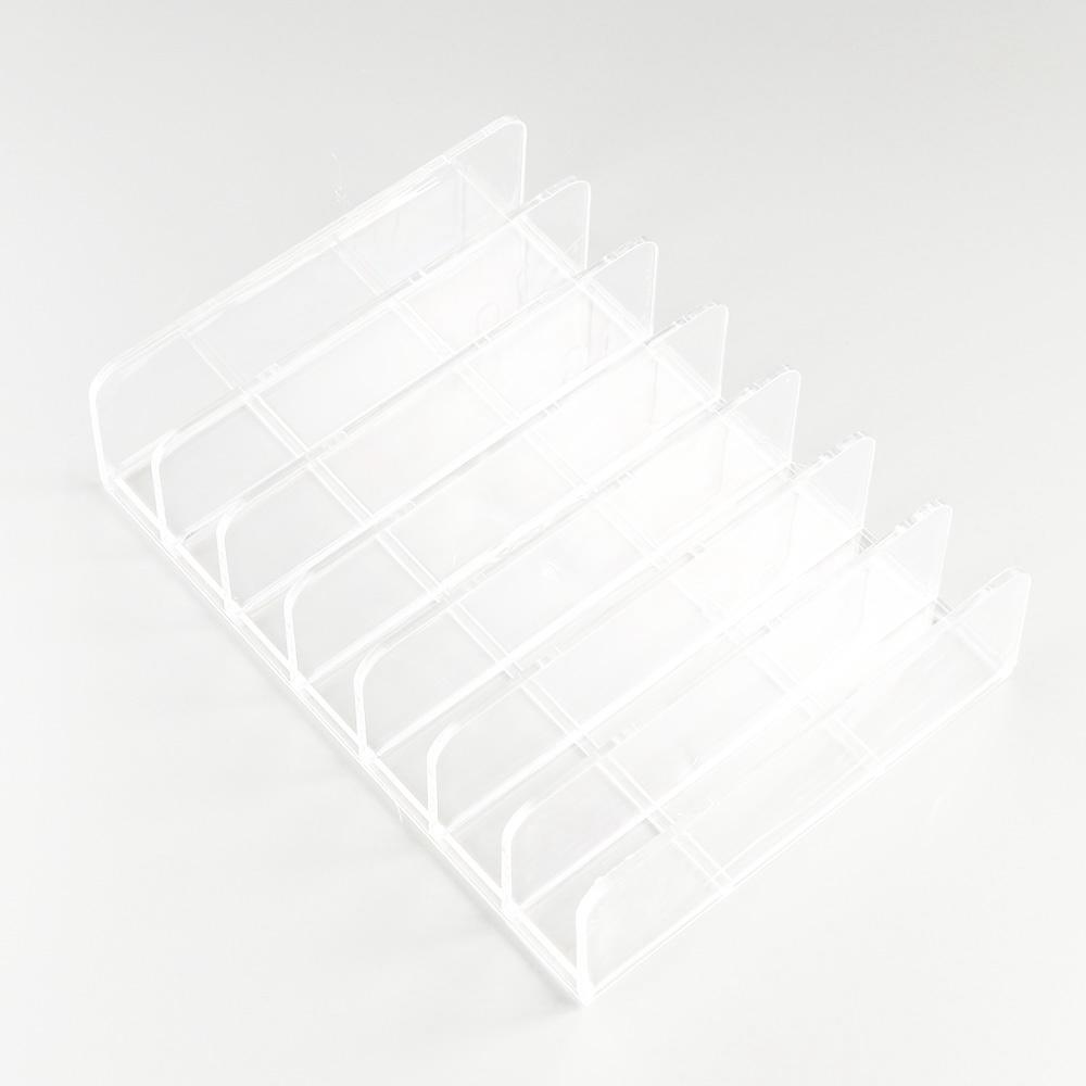 Transparent Eyeshadow Organizer 7 Space Display Storage Case Makeup Drawer Organizer  Desktop