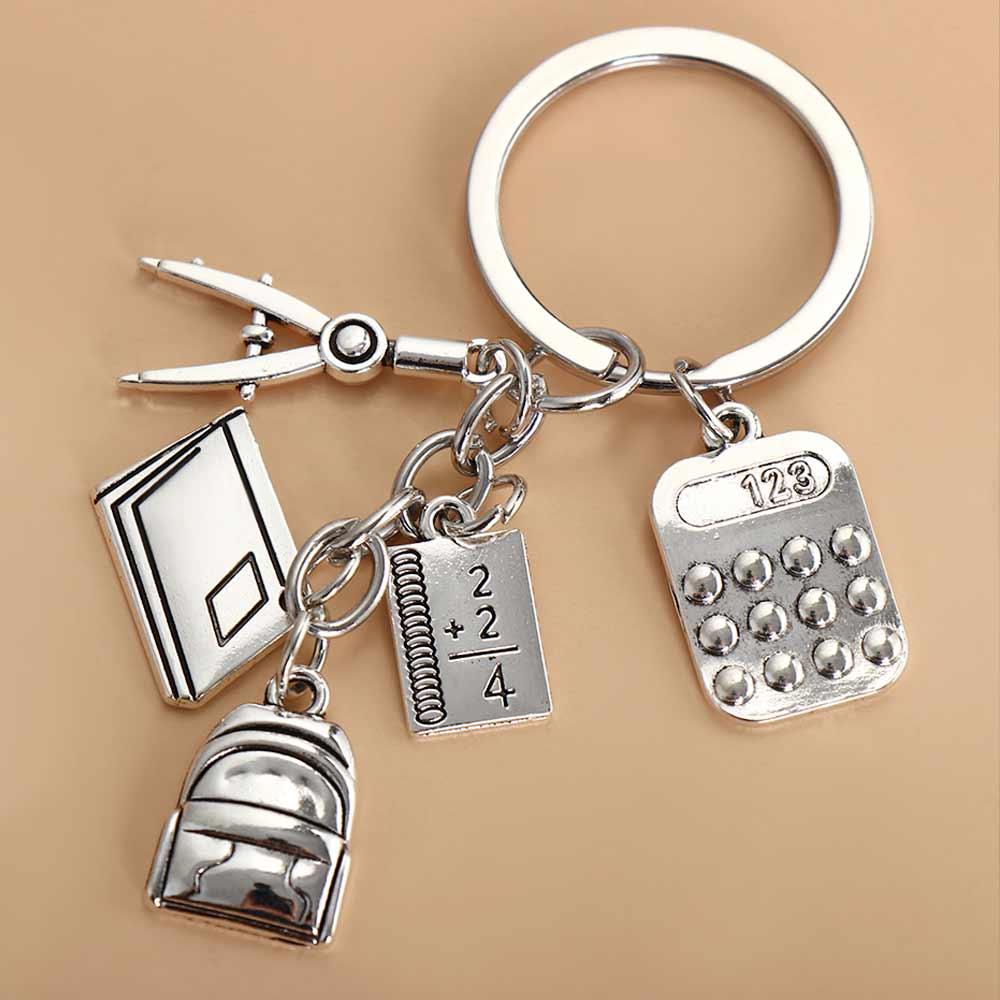 DIY Jewelry Geometry Keychain Compasses Student Keychain Math Formulas Keychain Jewelry Handmade