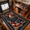 American Patriotic Style Children's Bedroom Rug Decoration Independence Day Washable Carpet Large Area Non-slip Fluffy Floor Mat