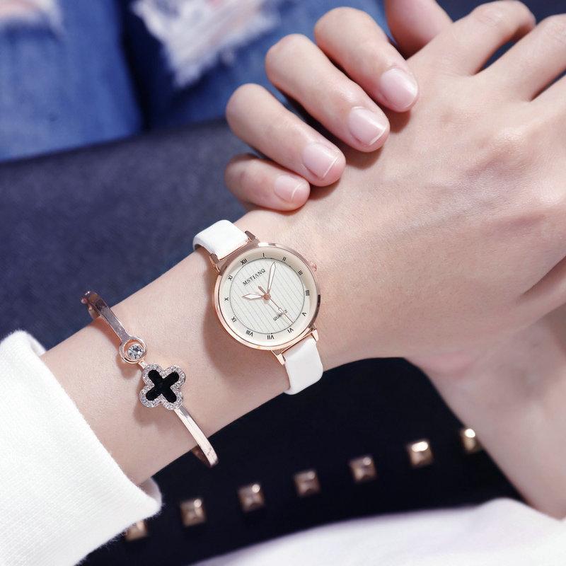 Girls Watch Simple Student Trend College Style Retro Mori Women S Department Small Fresh And Versatile белый