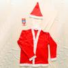 Polyester Adults For Men White and Red Belt Cosplay Suits Christmas Clothes Santa Claus Costume Hat