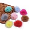 10 Stück 3cm Nerzfell Plüschball Teller Schnalle Bunt Niedlich Für Handgemachte Bastelarbeiten Dekoration DIY Haarnadel Ohrring Kleidung Zubehör