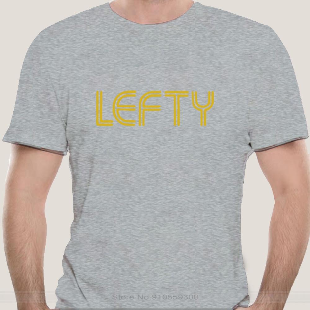 Lefty T Shirt Funny Left Handed Shirts South Paw Cool Vintage Retro 80s Keyboard Scissors Golf Clubs Mens