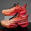 Children's rotating buckle new carbon plate popcorn student sports shoes young and young couples marathon racing running shoes