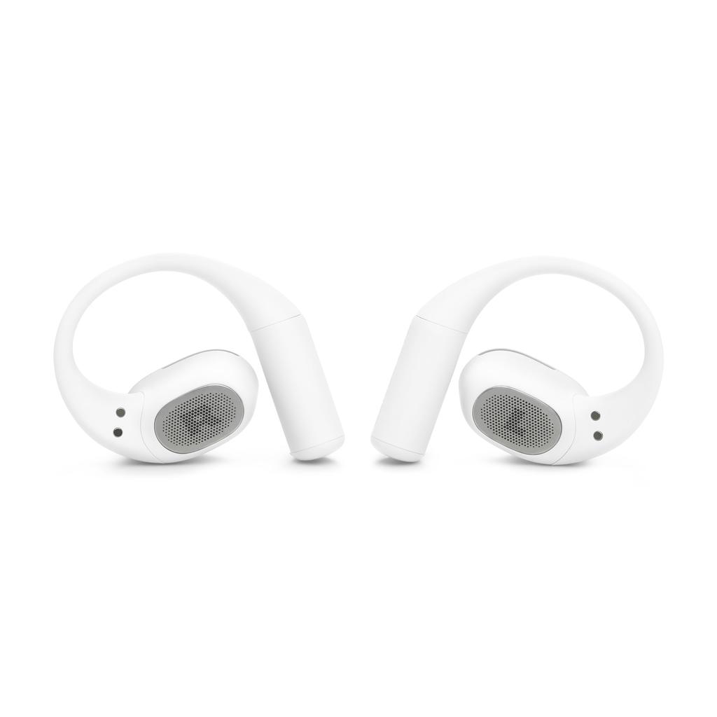 JBL Sense Lite True Wireless Open-Ear Earphones Bass Boost Multi-Point IP54 Dust Water Resistance Liquid Silicone Ear Hooks Bluetooth 5.4 White