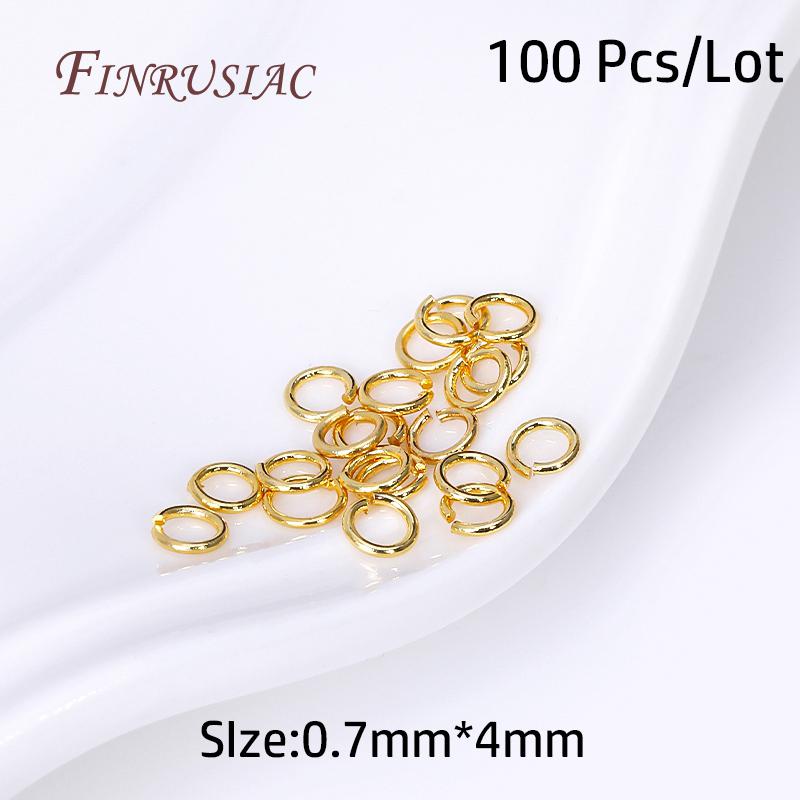 18K Gold Plated Lobster Clasp With Extension Chain,Ball Head Pin,Crimp Beads,Bead Tips,Jump Ring Supplies For Jewelry Wholesale