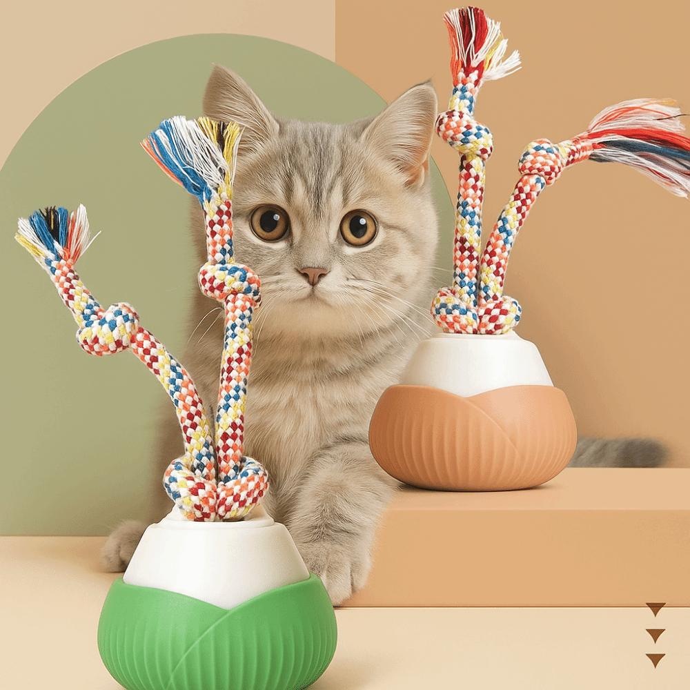 Rechargeable Interactive Dog Ball Self Play Smart Automatic Rolling Ball Toy Durable Rotating Moving Cat Toy Pet Training