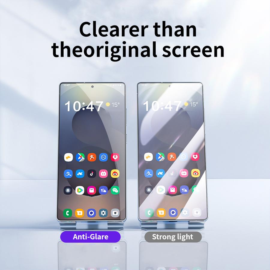 For Samsung Galaxy S25 S24 S23 S22 Ultra Plus Full Curved Tempered Glass Screen Protector