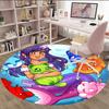 1pc Anime A-AphmauS Print Round Carpet Chair Round Carpet Suitable for Bedroom Living Room Home Decorative Carpet