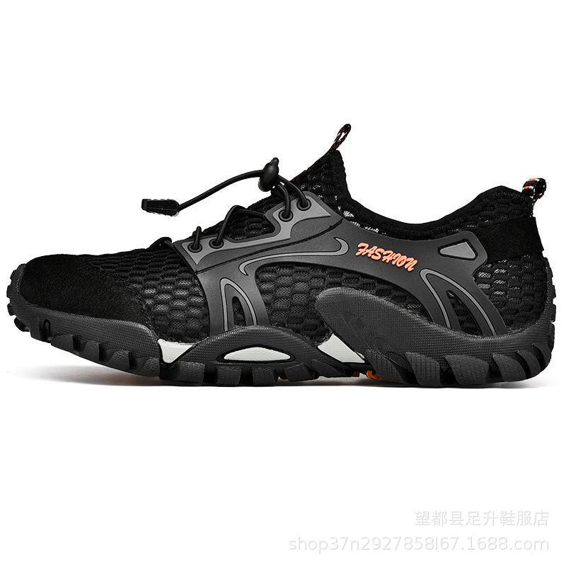 

Летняя мужская обувь 2025 дышащая сетчатая обувь обувь для ходьбы по воде мужская спортивная и повседневная обувь корейская версия тренд альпинистская сетчатая обувь 39