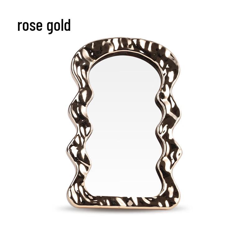

Oeny Irregular Water Ripple Desktop Makeup Mirror