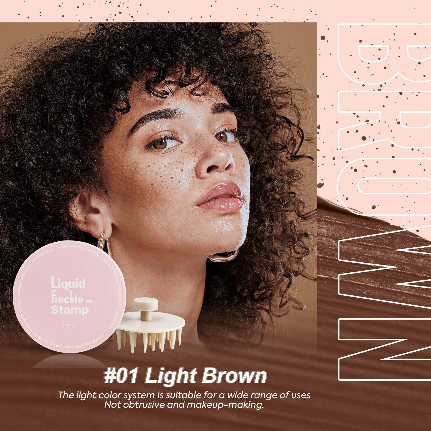 

Светло-коричневая воздушная подушка с веснушками Разноцветная воздушная подушка с веснушками Водонепроницаемый долговечный порошок светло-коричневого