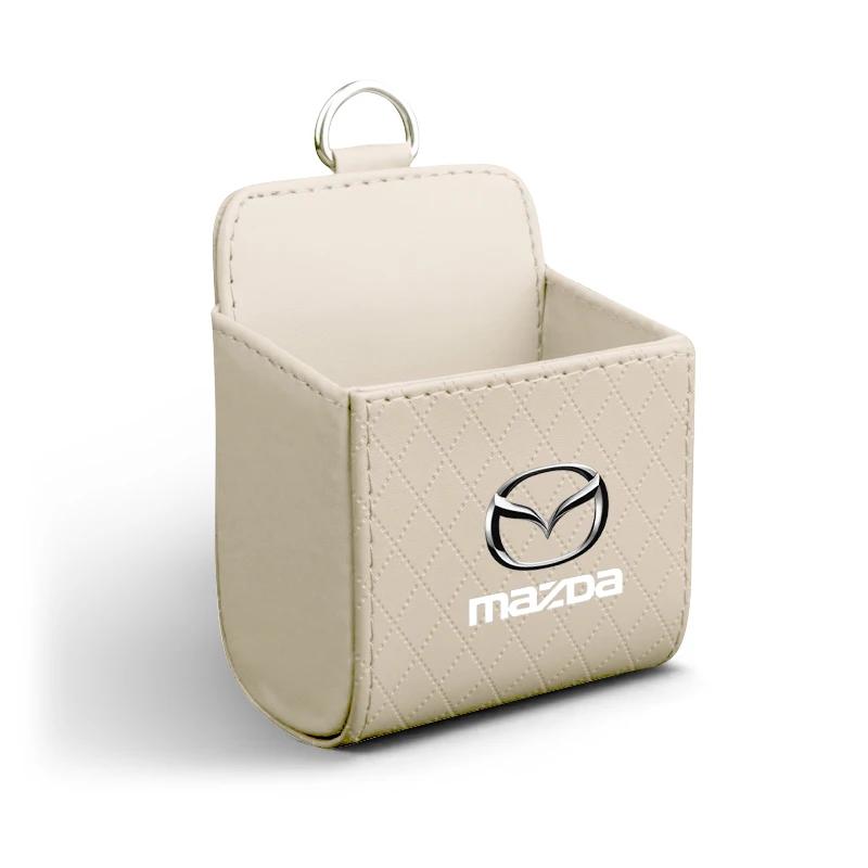 2025 Hot Car Hanging Air Vent Storage Box Leather Auto Dashboard Sundries Organizer Bag For Mazda MS CX-5 RX-8 MX5 Atenza Axela