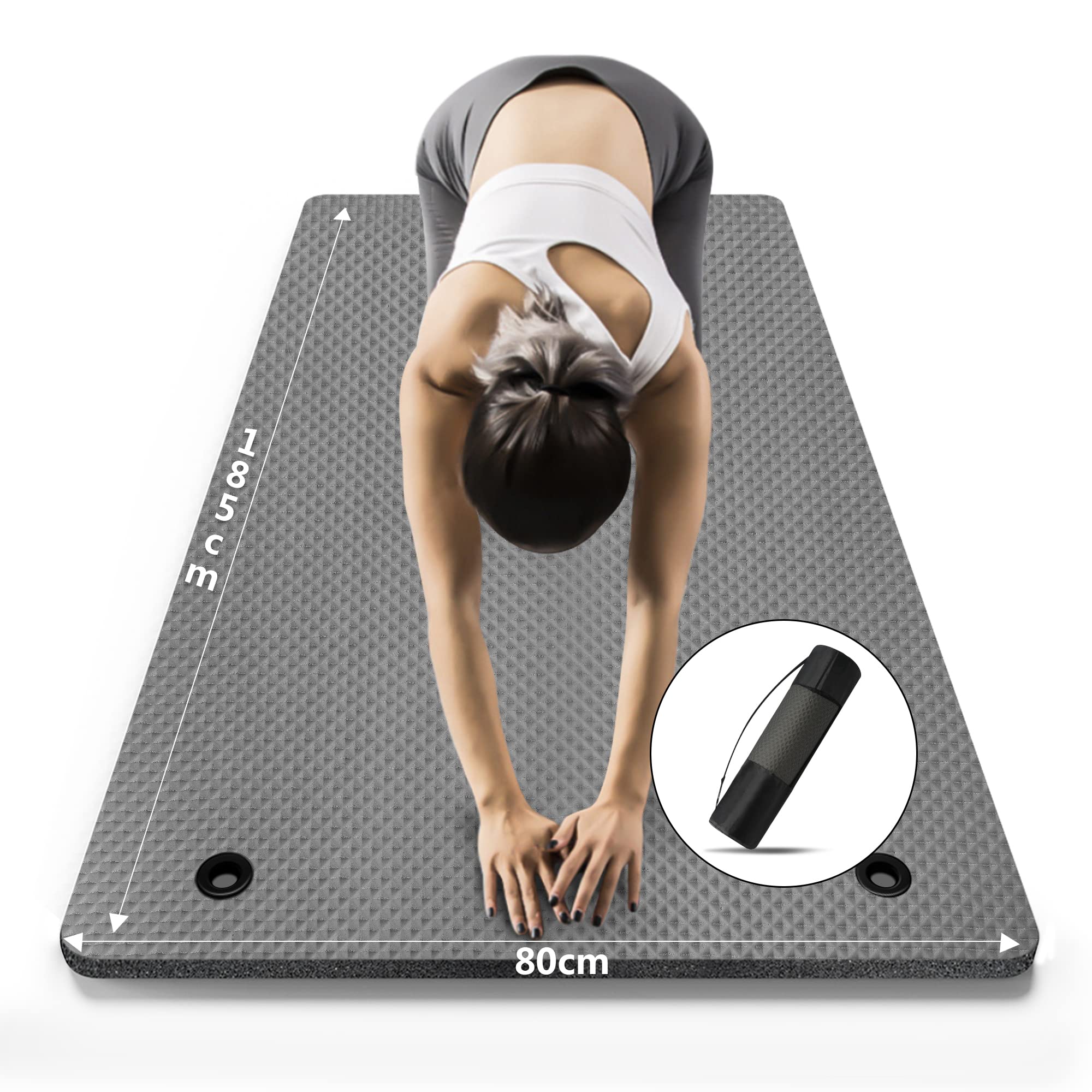 

LFS Yoga 10mm Training Exercise Pilates Soundproof Nitrile Storage Case Included Mat, 18580mm Wide, Thick, Mat, Mat, Yoga, Mat, Mat, High-Density