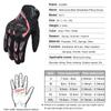 SUOMY Lady Pink Motorcycle Gloves Summer Women Full Finger Motorbike Riding Gloves Non-slip Anti-fall Female Motocross Gloves