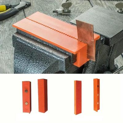 2 szt. 4/5/6 calowe magnetyczne miękkie nakładki szczękowe gumowe do imadła metalowego narzędzia stołowe do obróbki metalu do imadła metalowego narzędzia stołowe do obróbki metalu