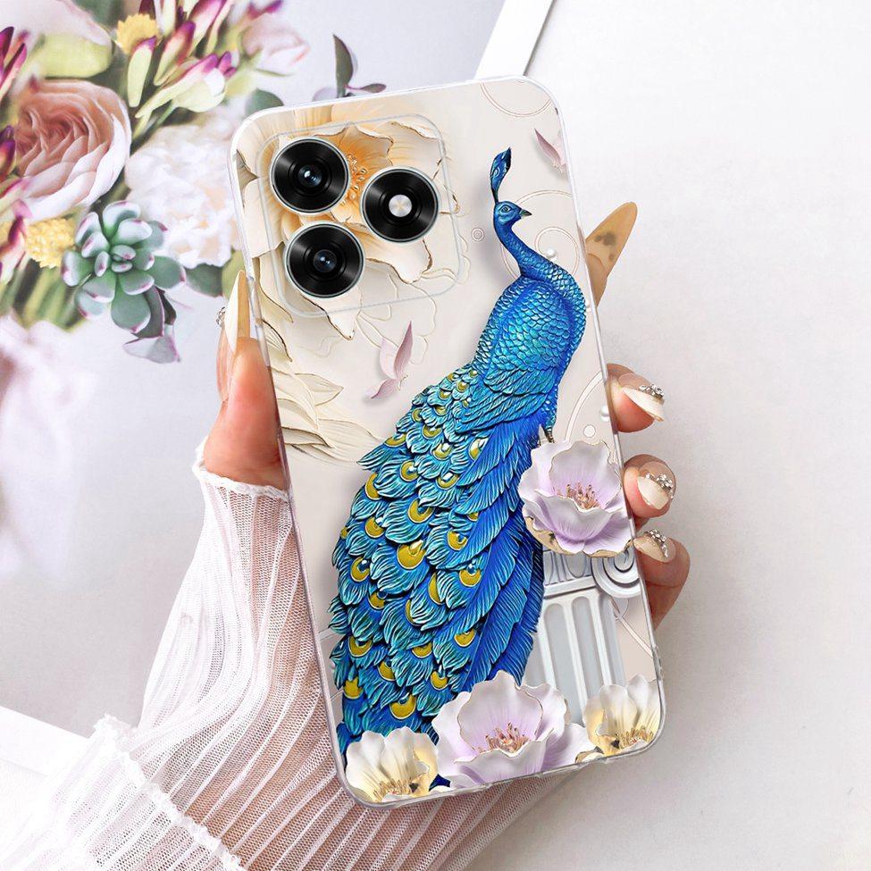 Etui na Honor X5C Plus Pokrowiec Przezroczysty Luksusowy Uroczy Kot Moda Motyl Fajny Malowany Obudowa Na Honor X5cPlus
