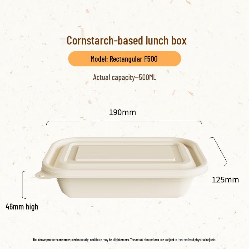 Biodegradable Corn Starch Disposable Lunch Box Set