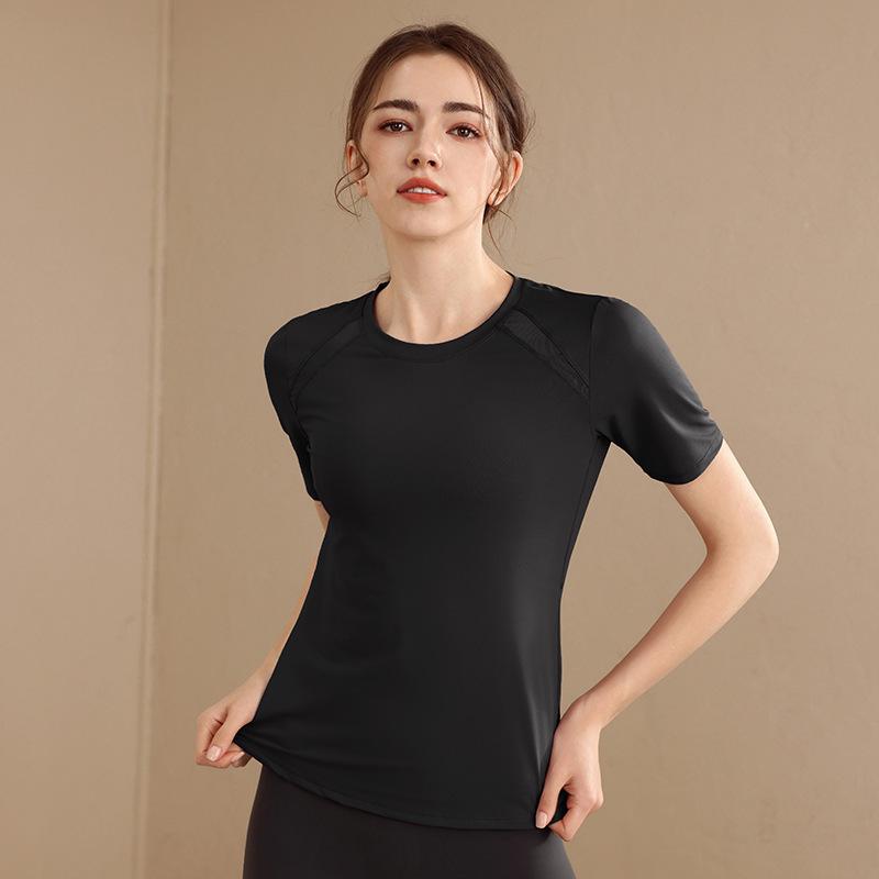 Women's Quick-Dry Mesh Yoga T-Shirt - Breathable, Sweat-Wicking Sport Top