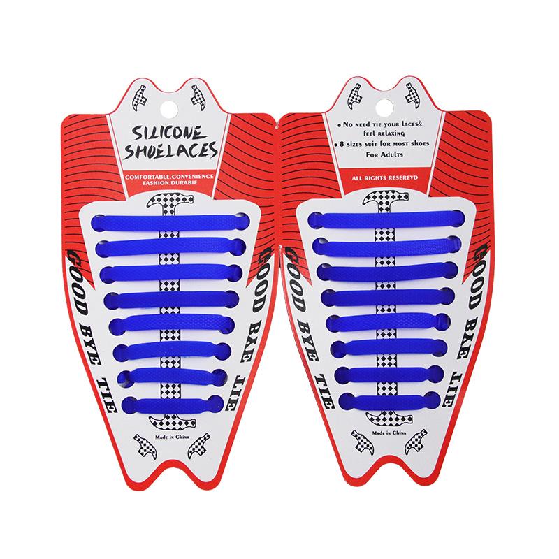 Lacets de chaussures créatifs en silicone élastique avec marteau