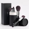 DUcare Makeup Brush 9-piece Set Brushes Tools Eyeshadow Face Made Carefully Selected Fine Bristles Includes Holder Case Portable Black Color D0911