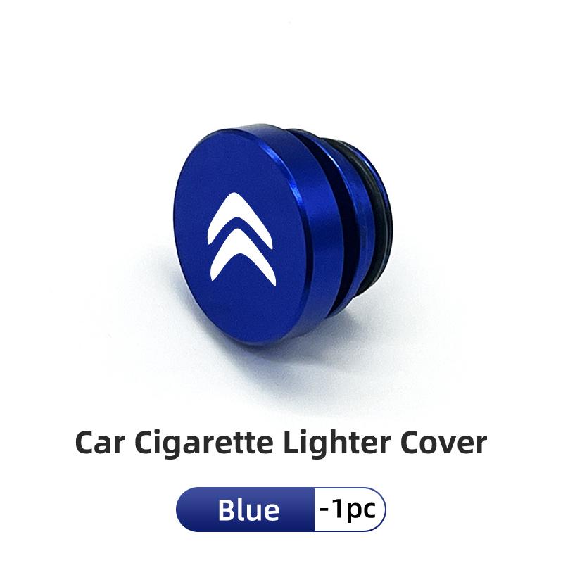 Couvercle anti-poussière pour allume-cigare de voiture en alliage d'aluminium pour Citroën C4 C3 C5 C1 C2 Berlingo Celysee Cactus Picasso Aircross Saxo Grand