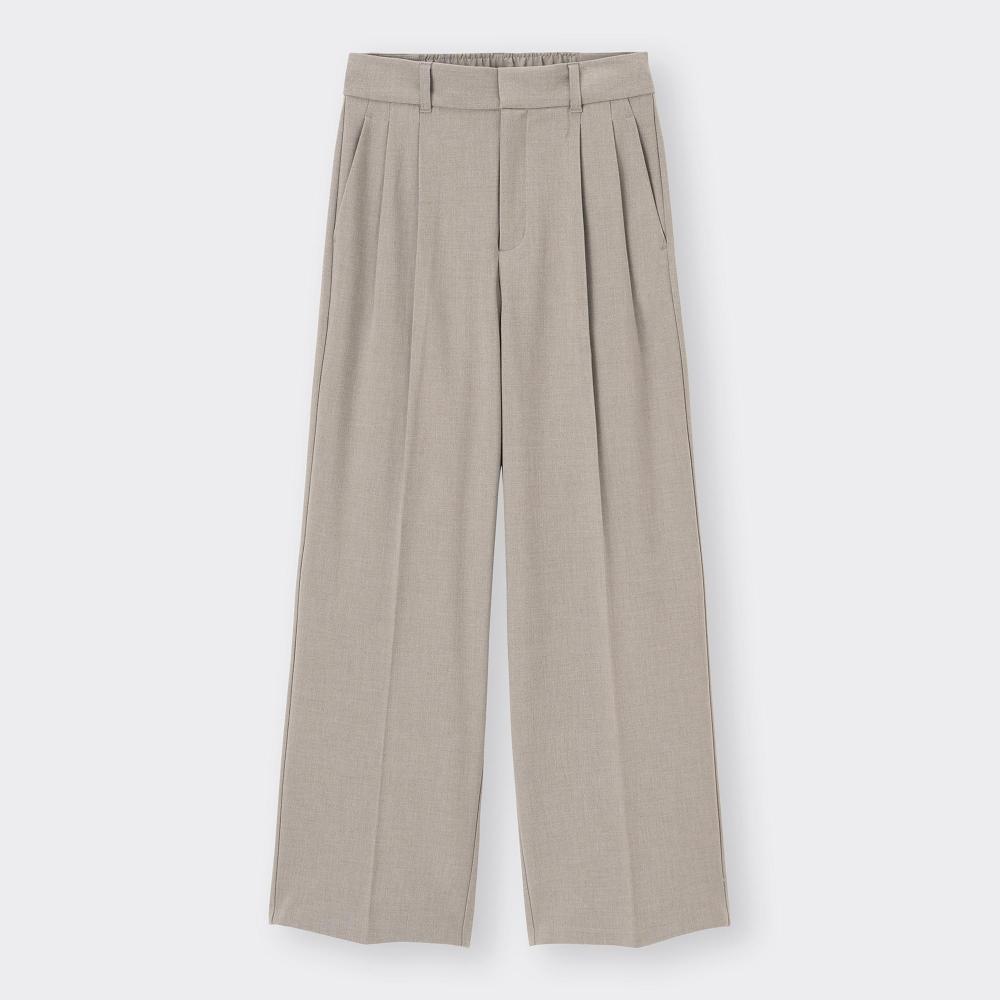 GU by Uniqlo Tuck Wide Pants  Standard Length 70.0 To 74.0 Cm 