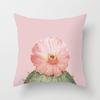 Home Supplies Cute Pastoral Cactus Print Pillow Cover Sofa Cushion Cover