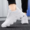 Comfortable platform sneakers for men Lightweight soft sole springback sneakers Summer trend net top men's shoes