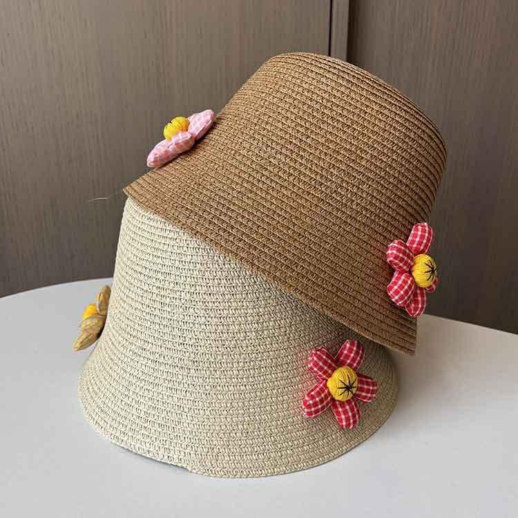 Small fresh seaside vacation beach hat summer travel sun protection sun hat women's big eaves anti-ultraviolet sunshade straw hat