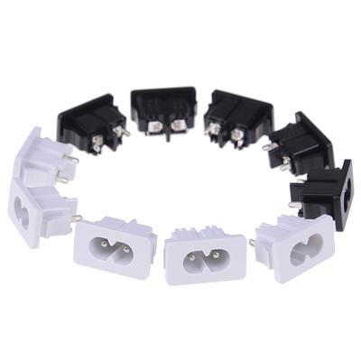 5 Stücke Ac250V 2.5A Iec320 C8 Männlichen 2 Pins Stromanschluss Anschlussstecker