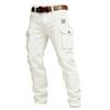 Men Cargo Pants Relaxed Fit Multi Pocket Trousers Cotton Fabric Utility Casual Straight Leg Pants with Belt